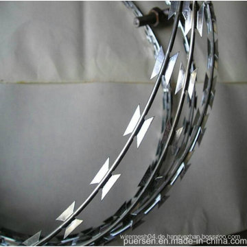 Hot-Dipped Galvanisierter Concertina Cross Razor Wire